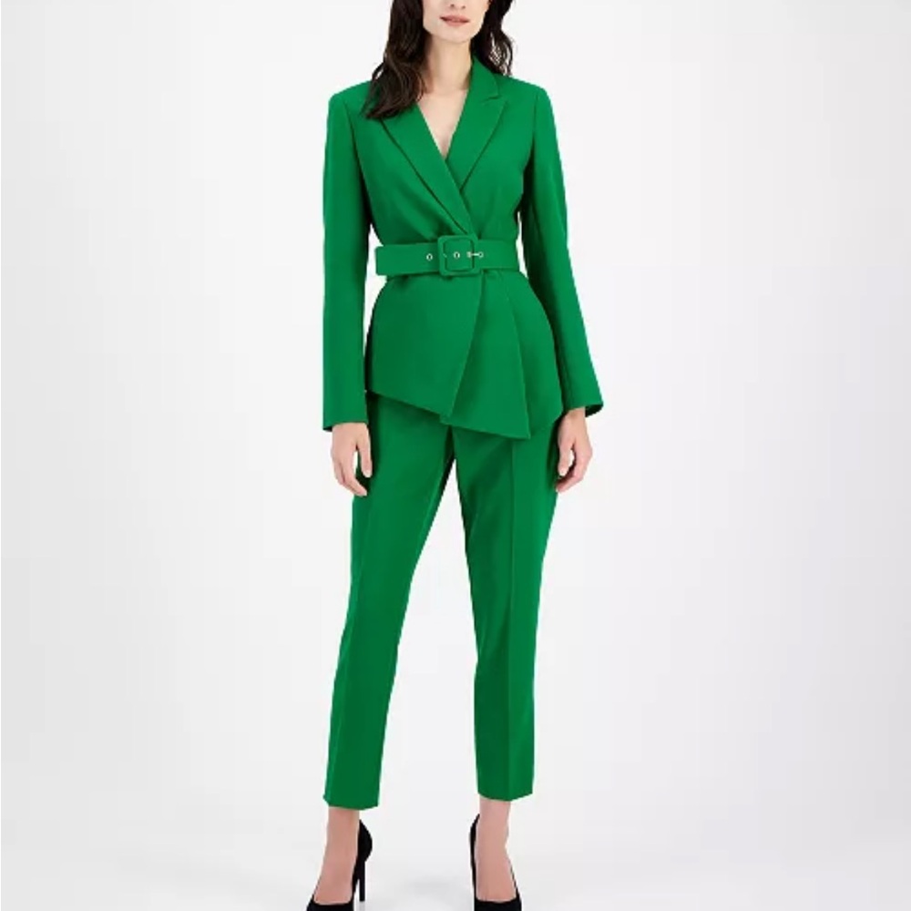 Tahari Vibrant Green Women's Pantsuit